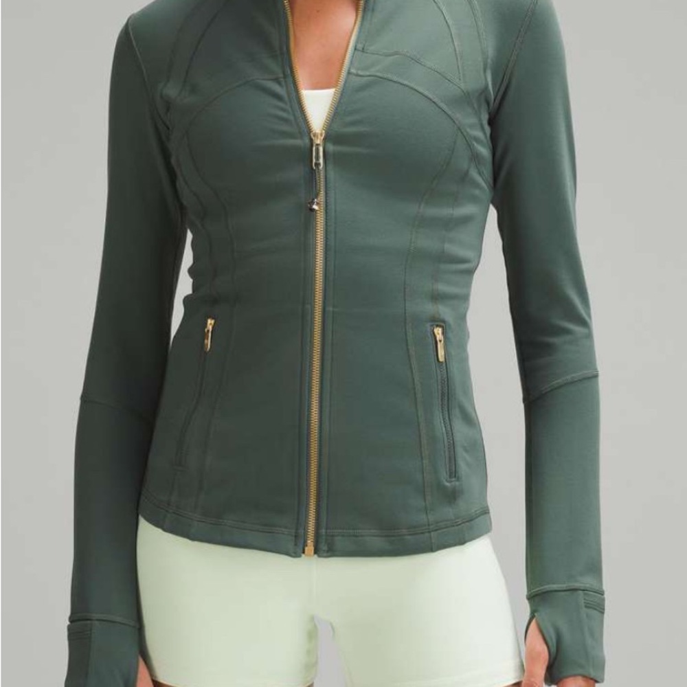 Women's Green Zip-Up Jacket